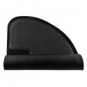 3′x 5′x 1/2" Beauty Salon Semicircle Anti-fatigue Salon Mat (Round Outside And Square Inside) Black